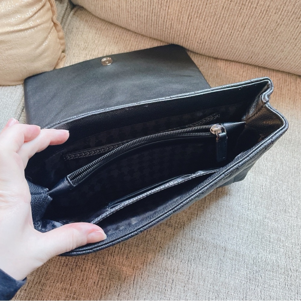 Karl Lagerfeld Black Quilted Chain Shoulder Bag - Picture 8 of 11